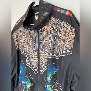 Excellent condition Farm Rio fringe oversized jacket windbreaker size XL